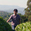 Man Walking Through Japanese Tea Plantation