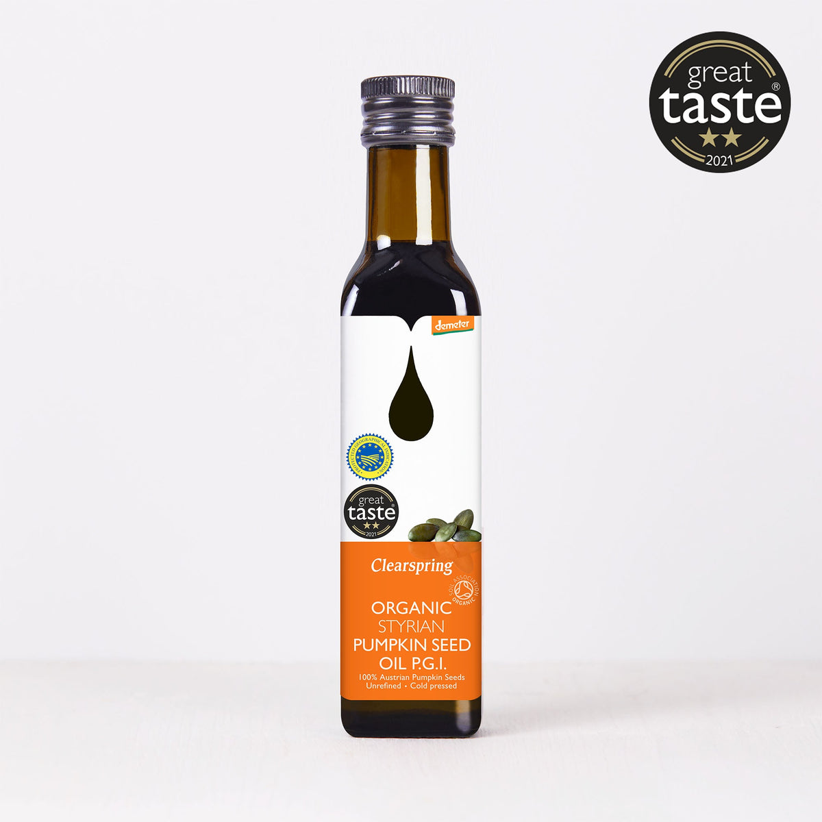 Demeter Organic Styrian Pumpkin Seed Oil P.G.I - 250ml (8 Pack)