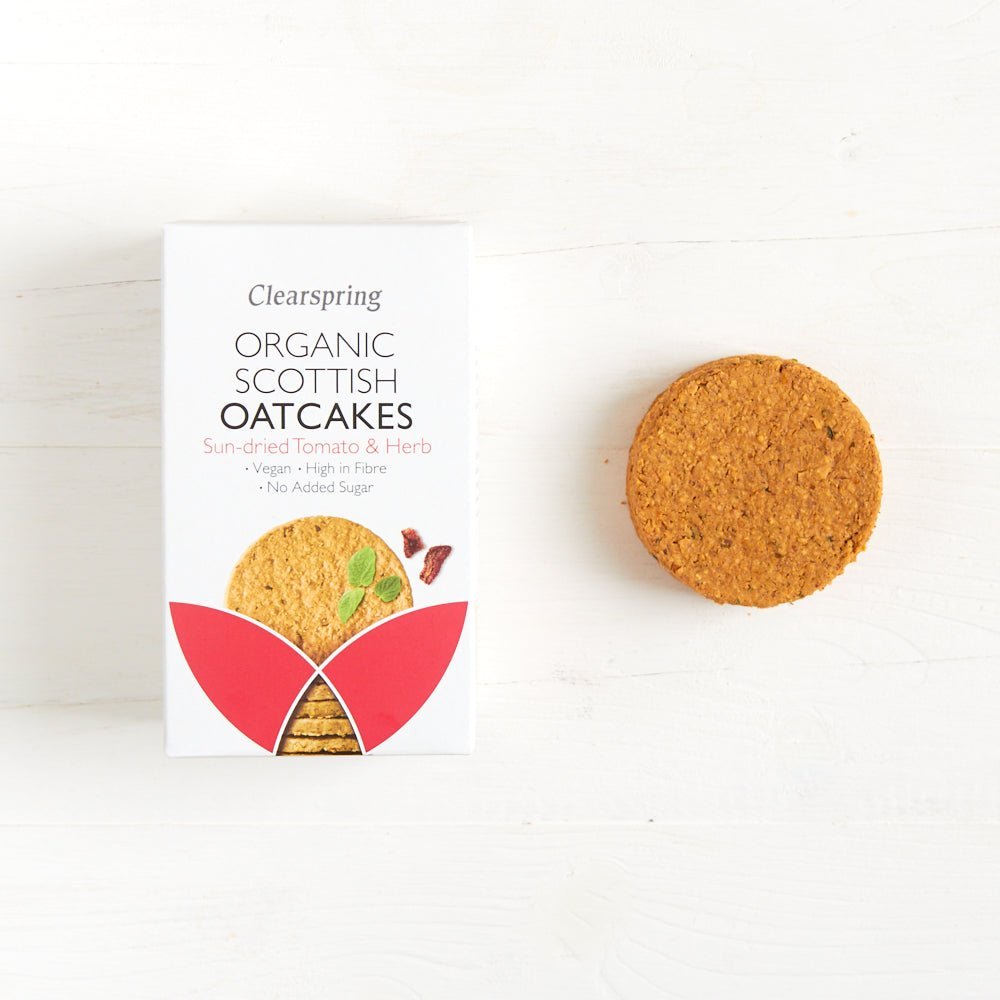 Clearspring Organic Oatcakes - Sun-Dried Tomato & Herb (15 Pack)